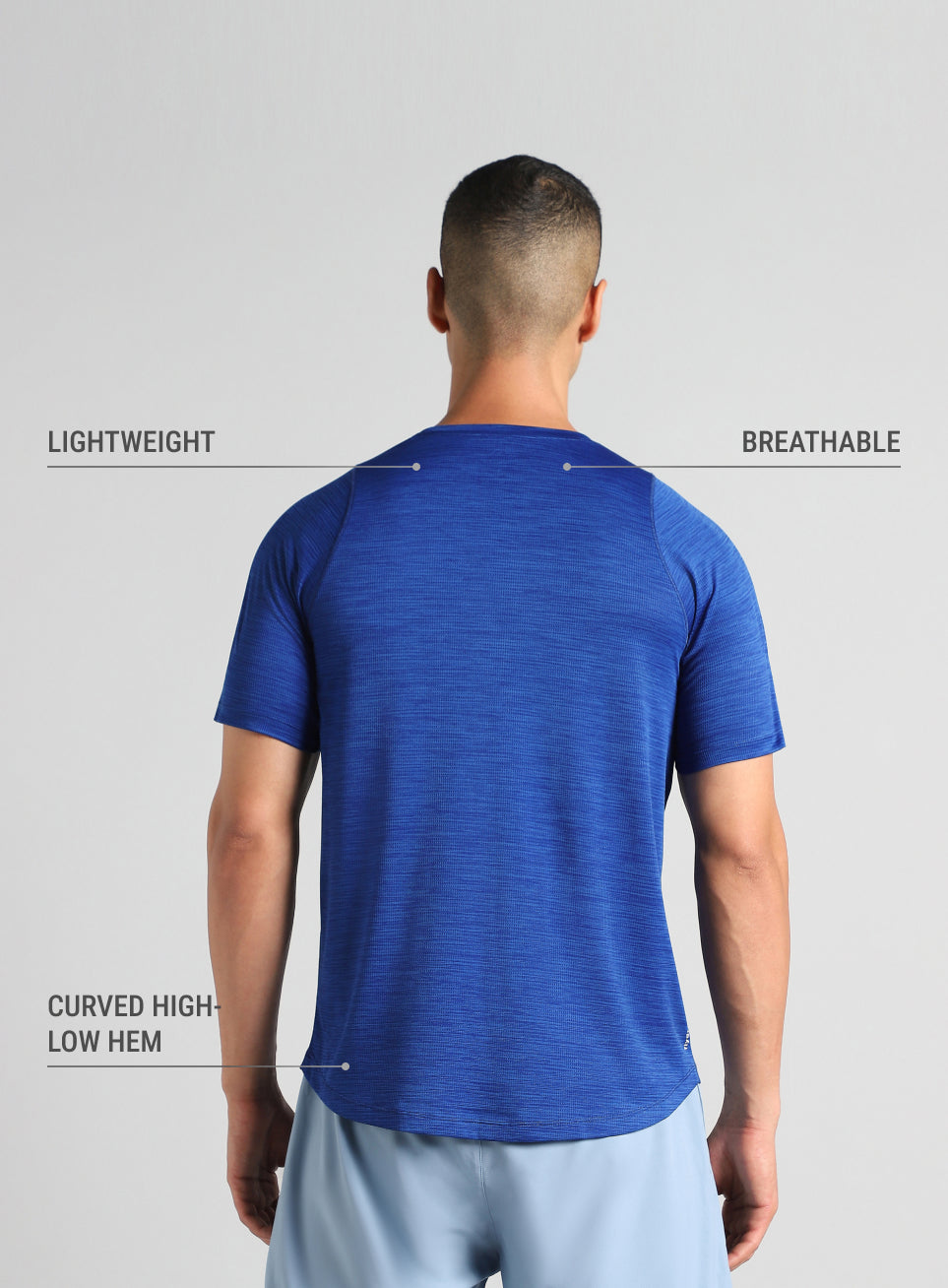 Men's Blue Training Elevate Sculpt T-shirt