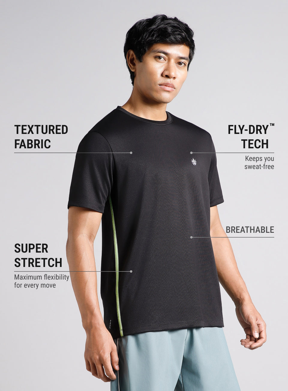 Men's Black All Format Training T-shirt