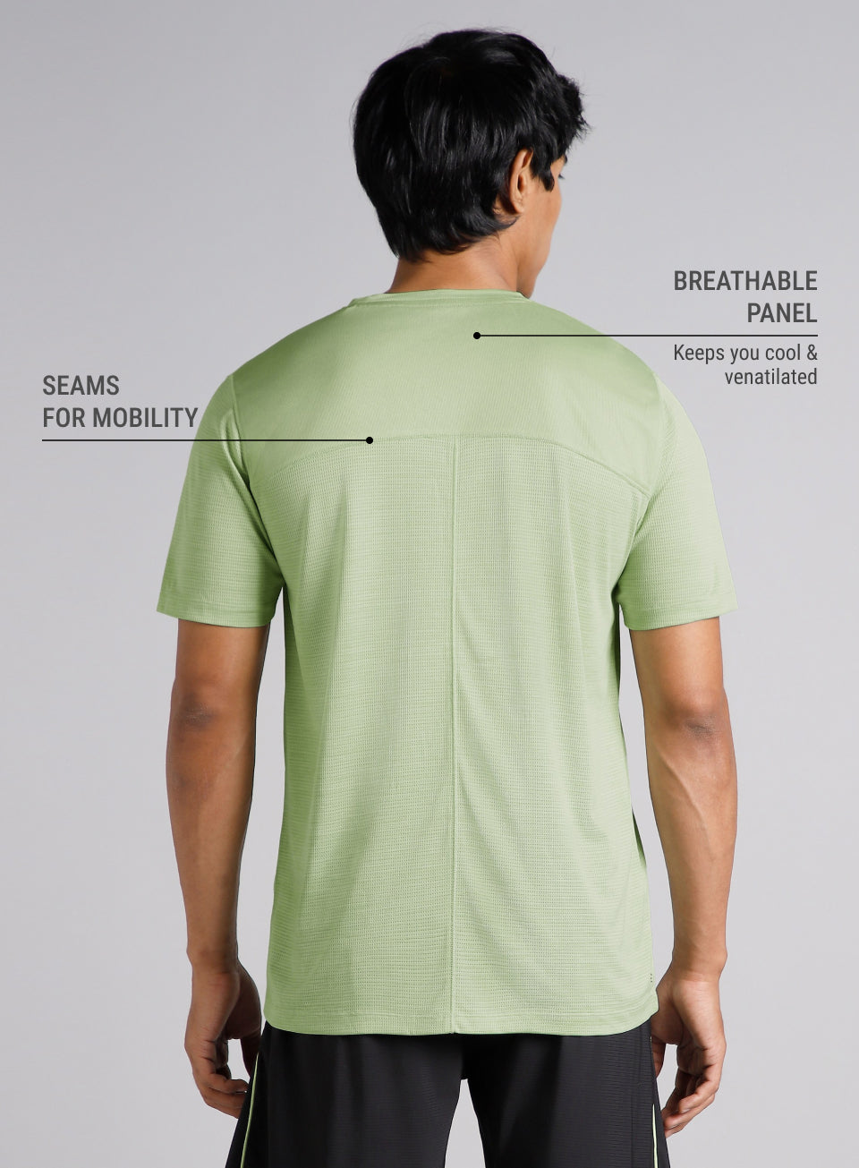 Men's Green All Format Training Pro T-shirt