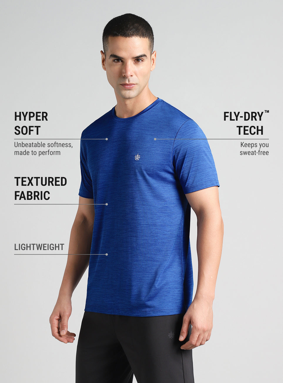Men's Blue All Format Training Pro T-shirt