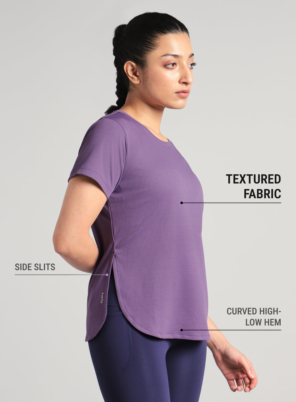 Women's Purple Core Training Longline T-shirt