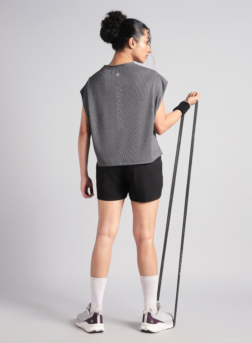 Women's Grey Sculpt Muscle T- shirt