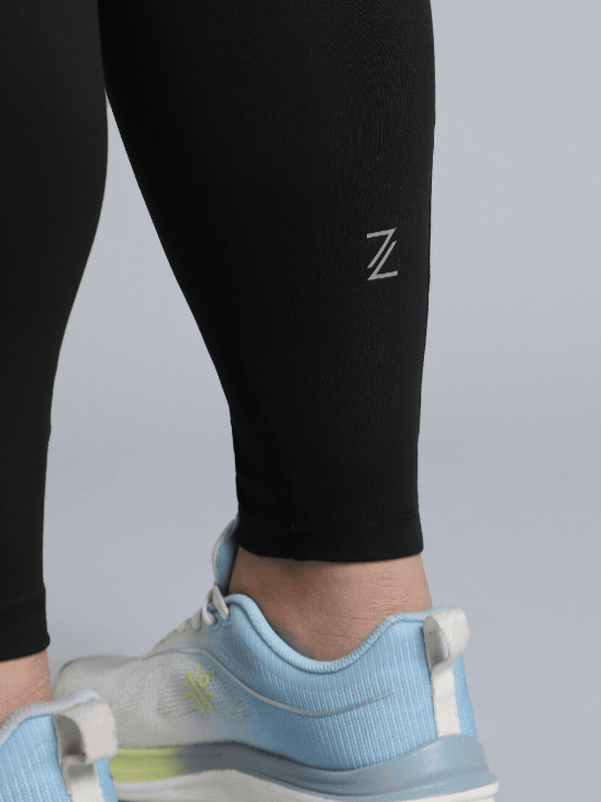 Women's Black the Run Project Comflex Plus Size Tights