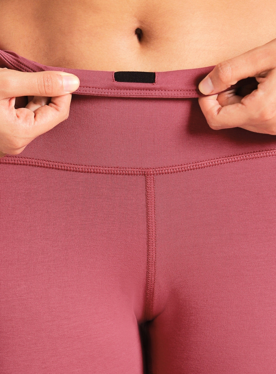 Women's Pink Breathe In-Out Yoga Cotton Tights