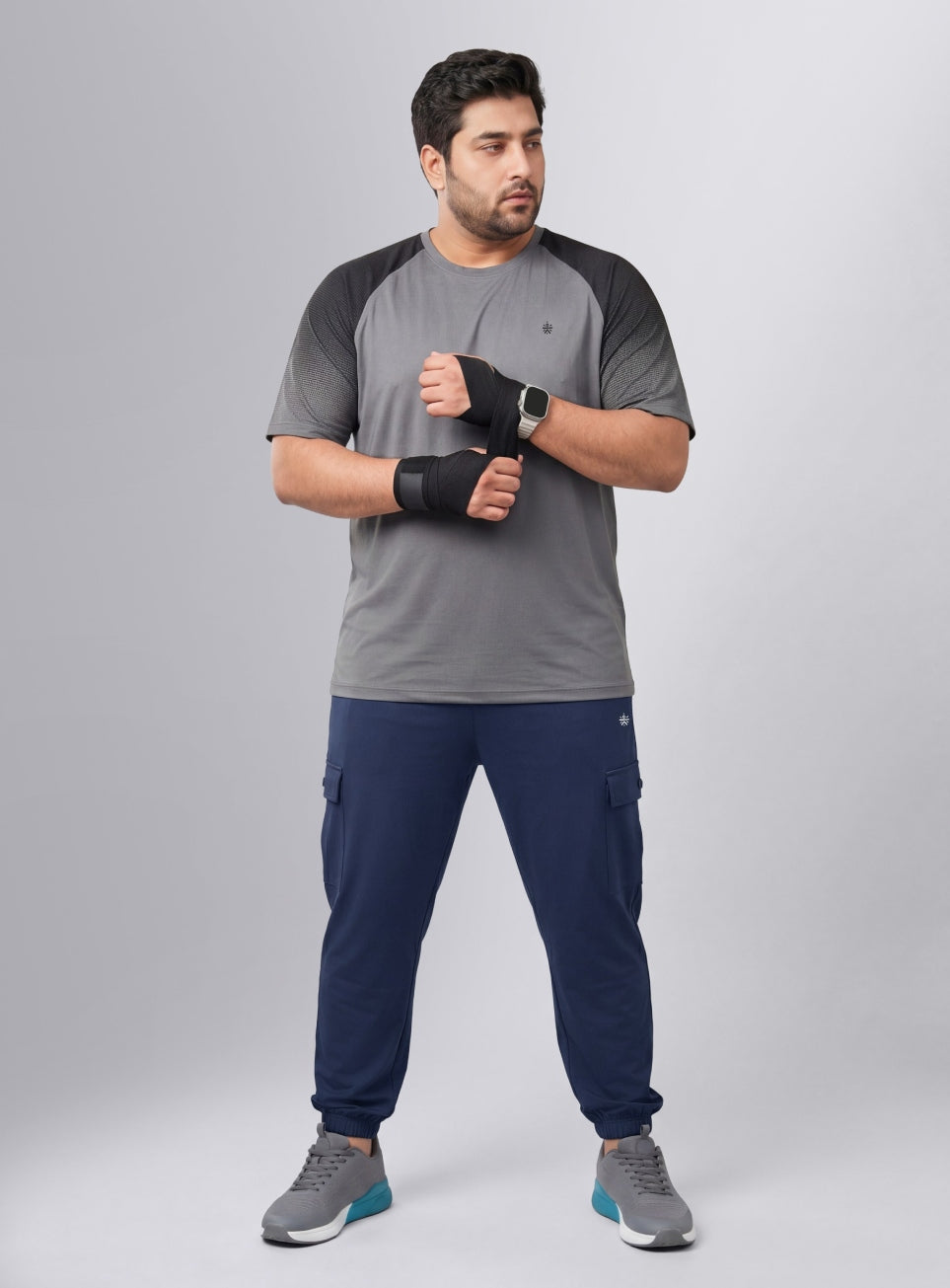 Men's Navy Modular Training Plus Size Joggers