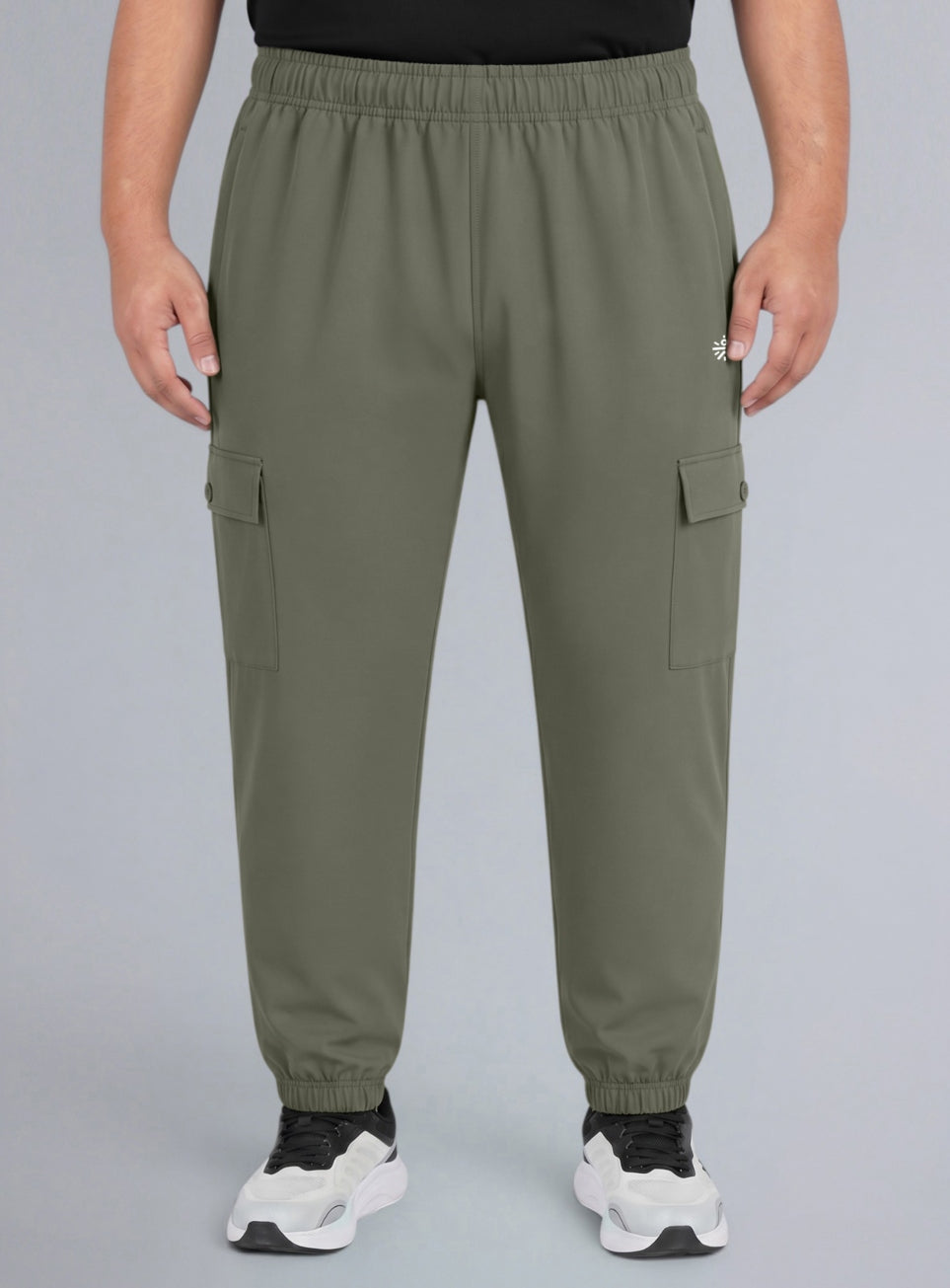 Men's Olive Cargo Training Plus Size Joggers
