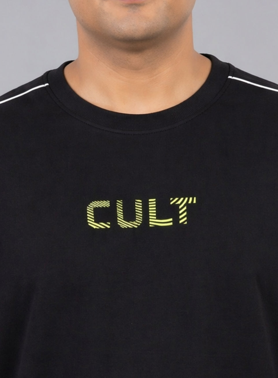 Men's Black Cult Brand Carrier Plus size Oversized Fit T-shirt