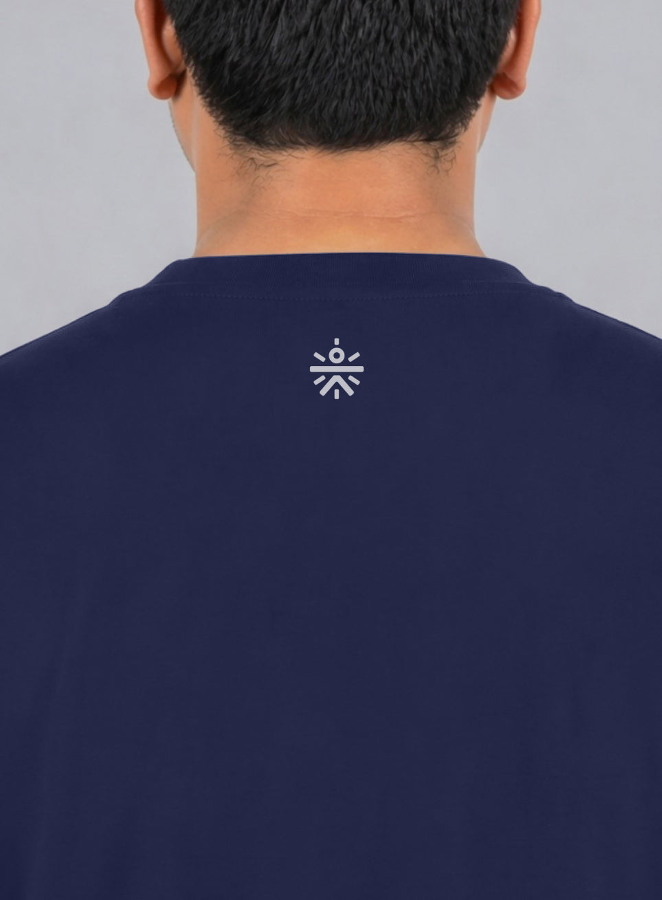 Men's Navy Cult Branding Graphic Plus Size Relaxed T-shirt