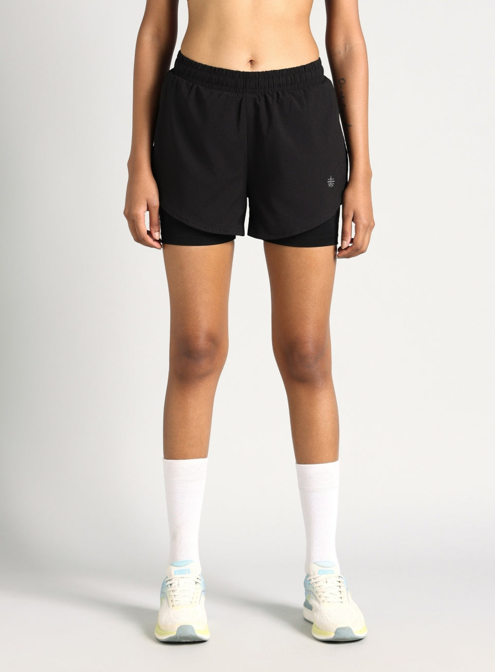 Women's Black Cult Zero Strider Shorts with Inner Shorts