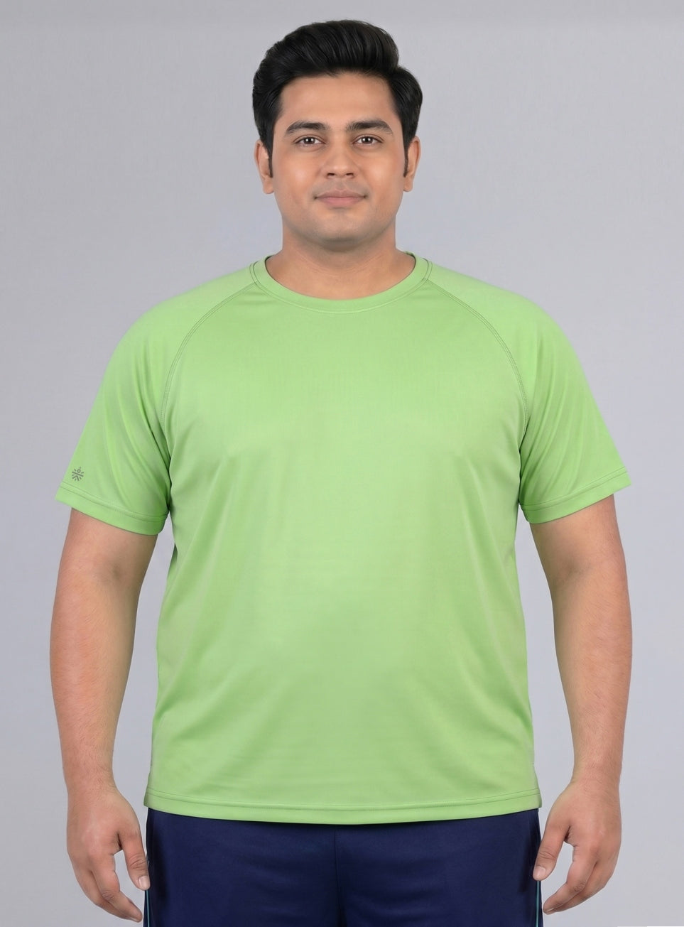 Men's Lime Ultimate Running Plus Size Regular Fit T-shirt