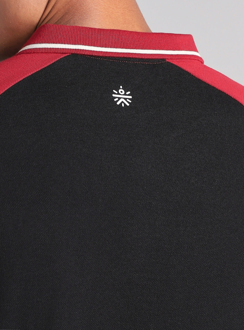 Men's Black Athletic Club Plus Size Polo T-shirt