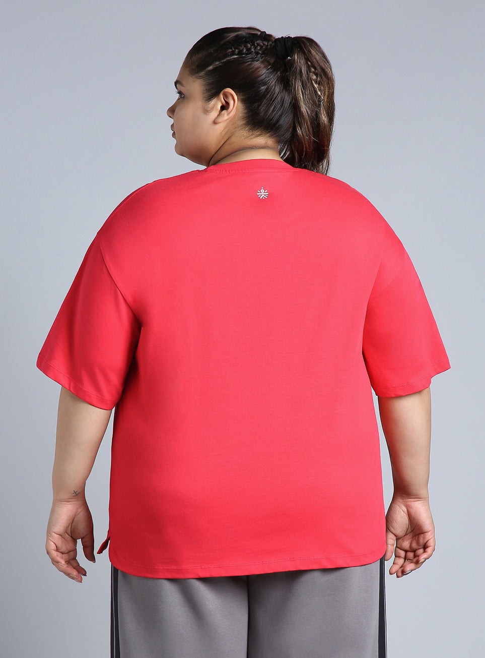 Women's Red You Got This Oversized Fit Plus Size T-shirt