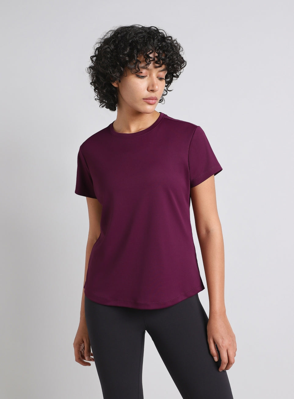 Women's Maroon Midnight Running T-shirt