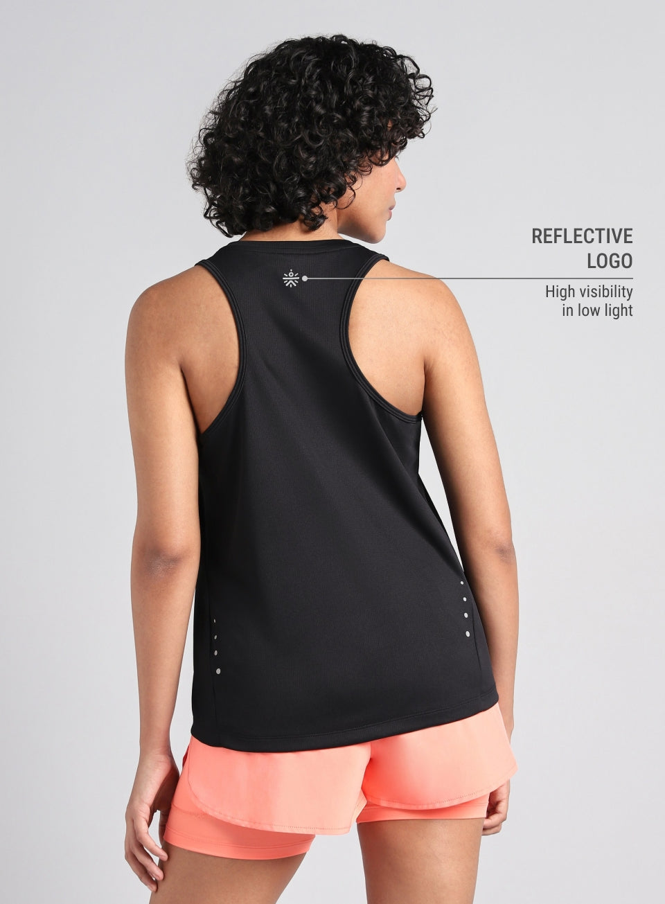 Women's Black After Dark Running Tank