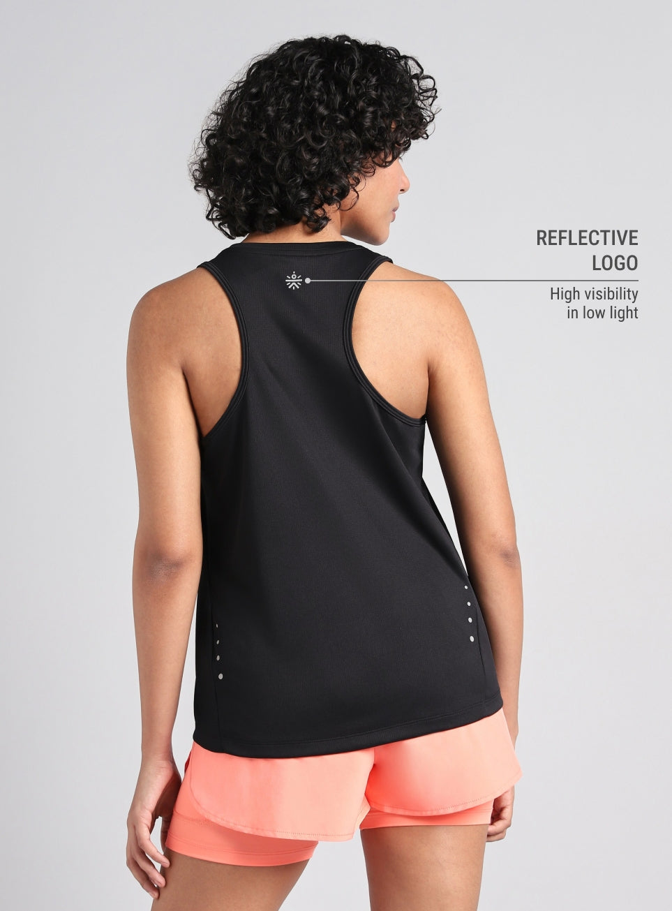 Women's Black After Dark Running Tank