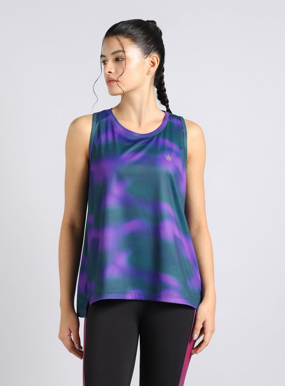 Women's Halo Print NIght Run Boxy Fit Tank