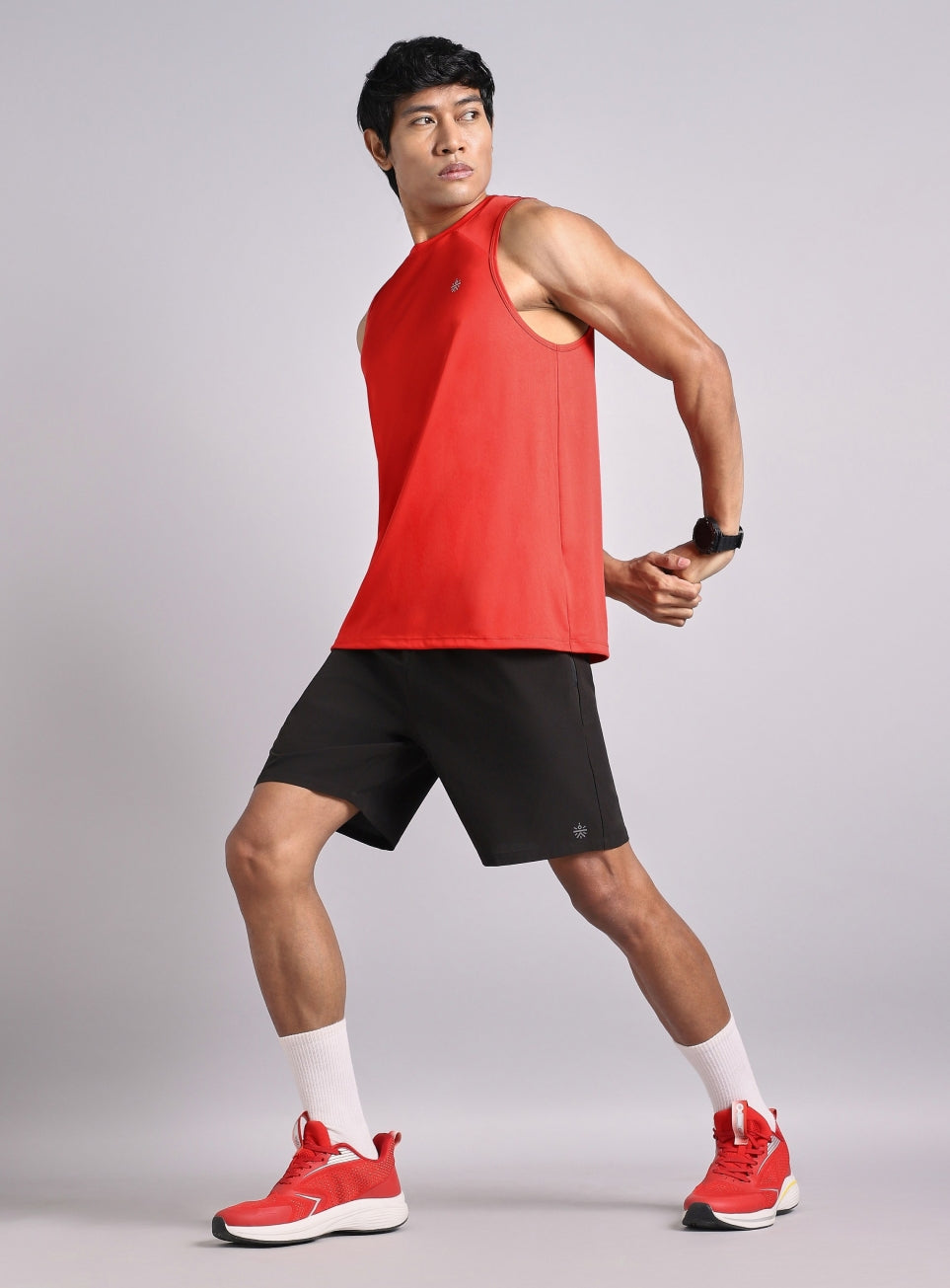 Men's Red Dark Series Running Tank