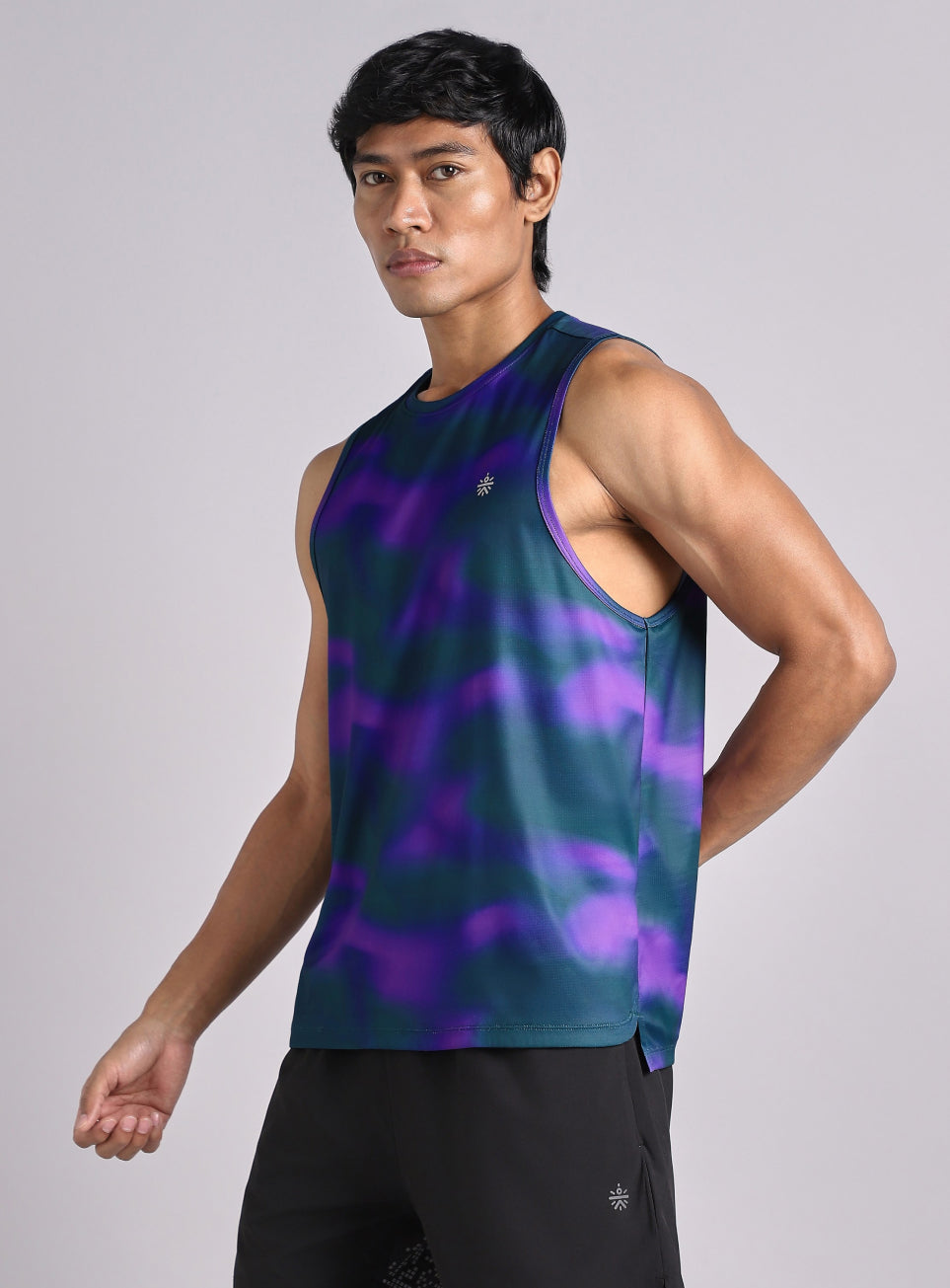 Men's Halo Print Night Run Tank