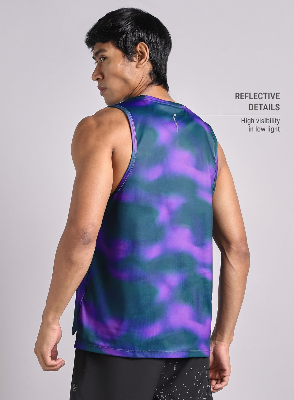 Men's Halo Print Night Run Tank