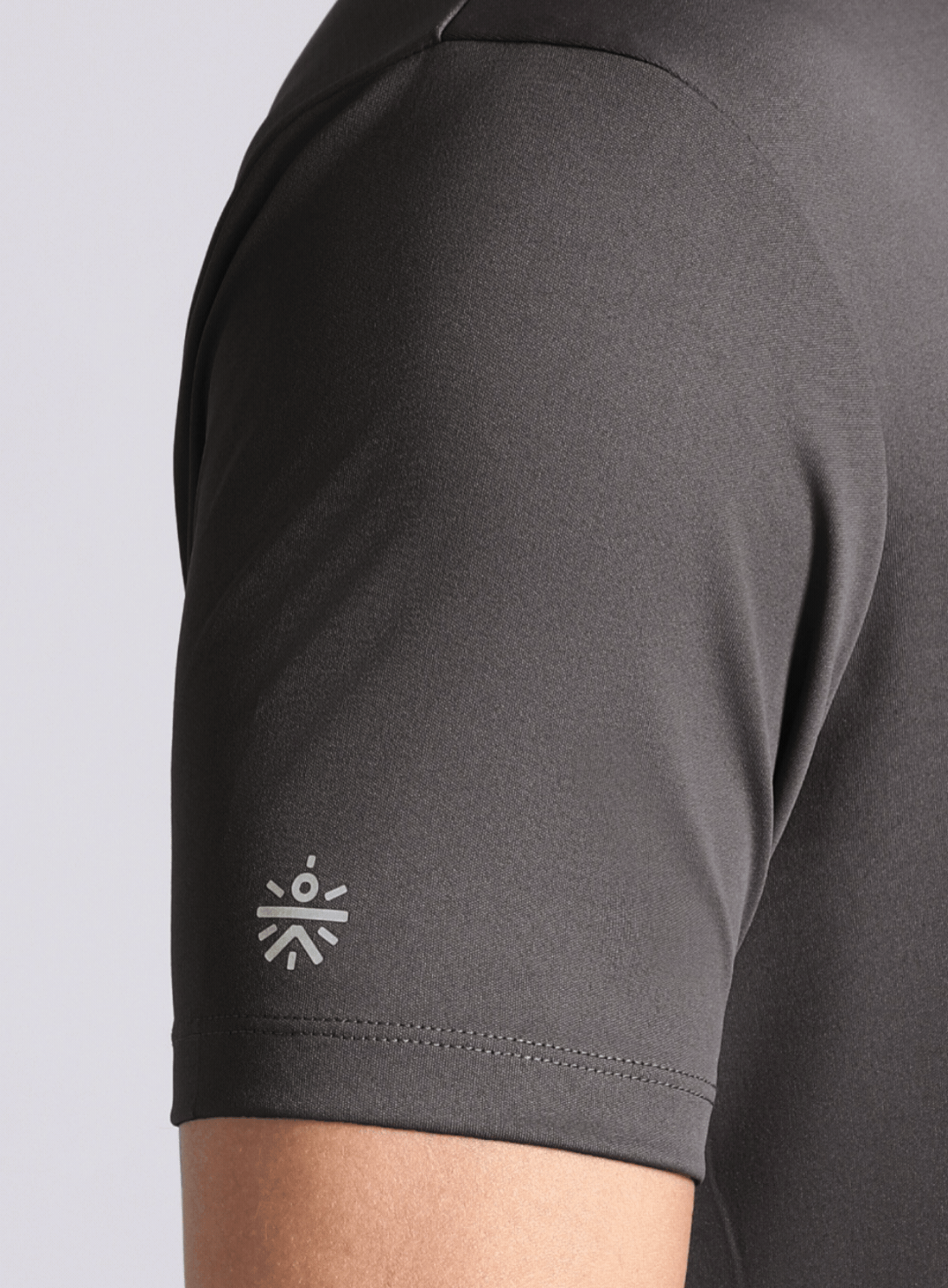 Men's Dark Grey Night escape Running T-shirt