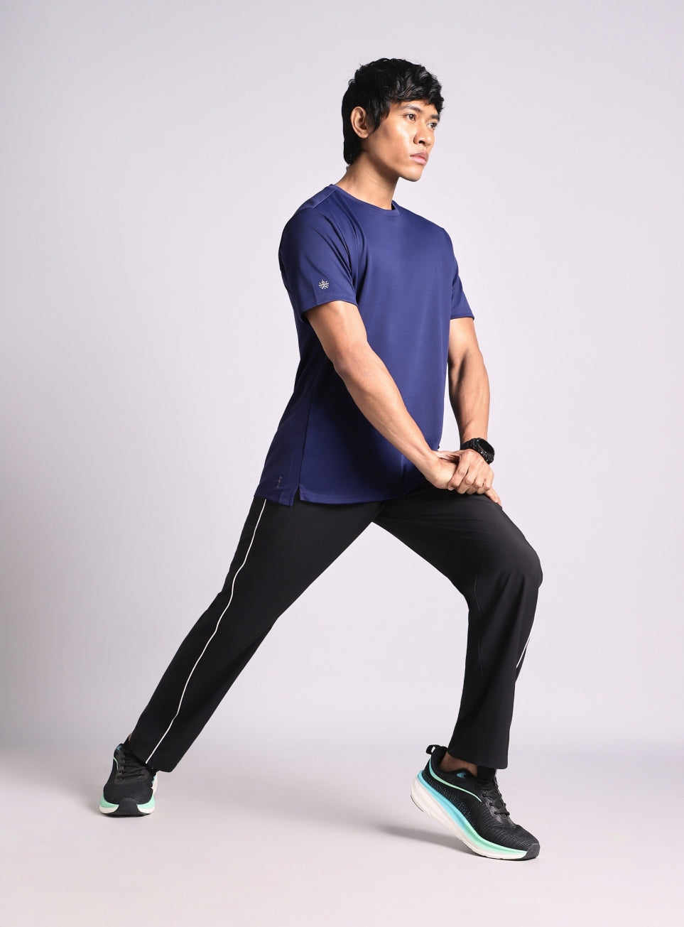 Men's Navy Afetr Dark Running T-shirt