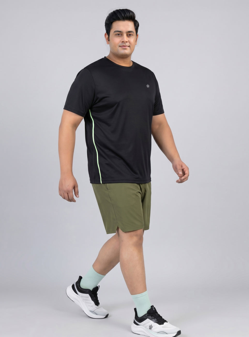 Men's Black All Format Plus size Training T-shirt