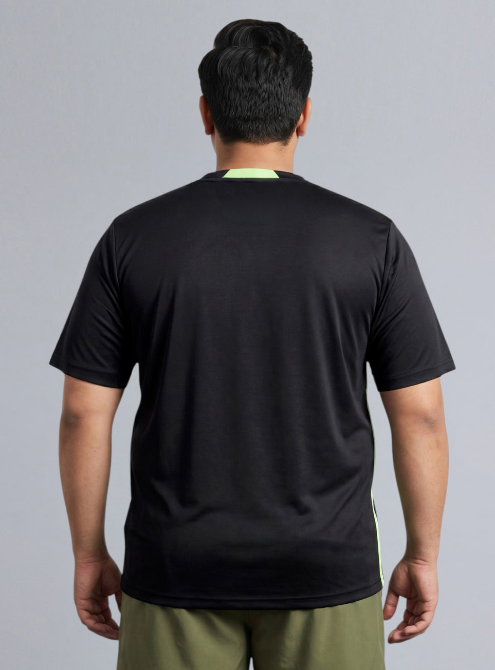 Men's Black All Format Plus size Training T-shirt