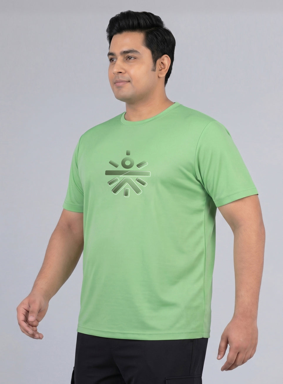 Men's Lime Cult Training Essential Plus Size T-shirt