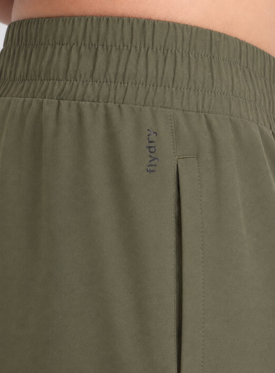 Men's Olive Power Pop Straight Fit Trackpants