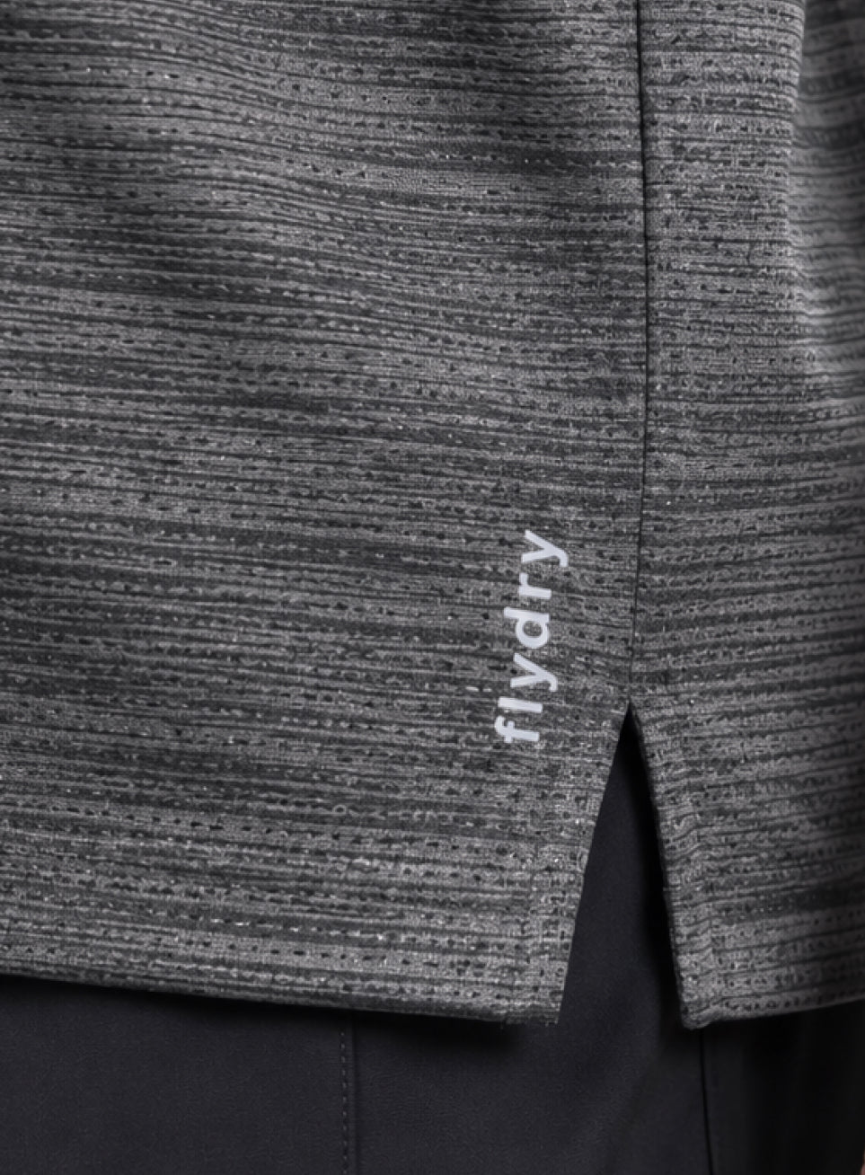 Men's Black Textured Performance T-shirt