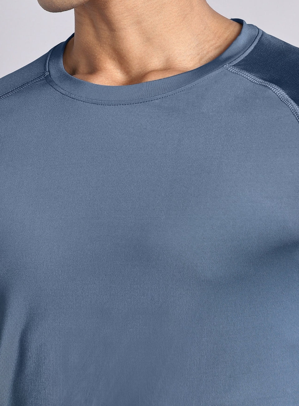 Men's Blue Base Layer Run Full Sleeve T-shirt