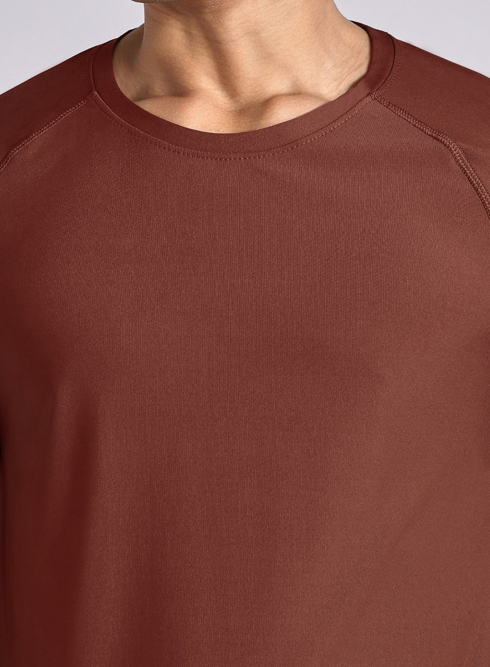 Men's Brown Base Layer Run Full Sleeve T-shirt