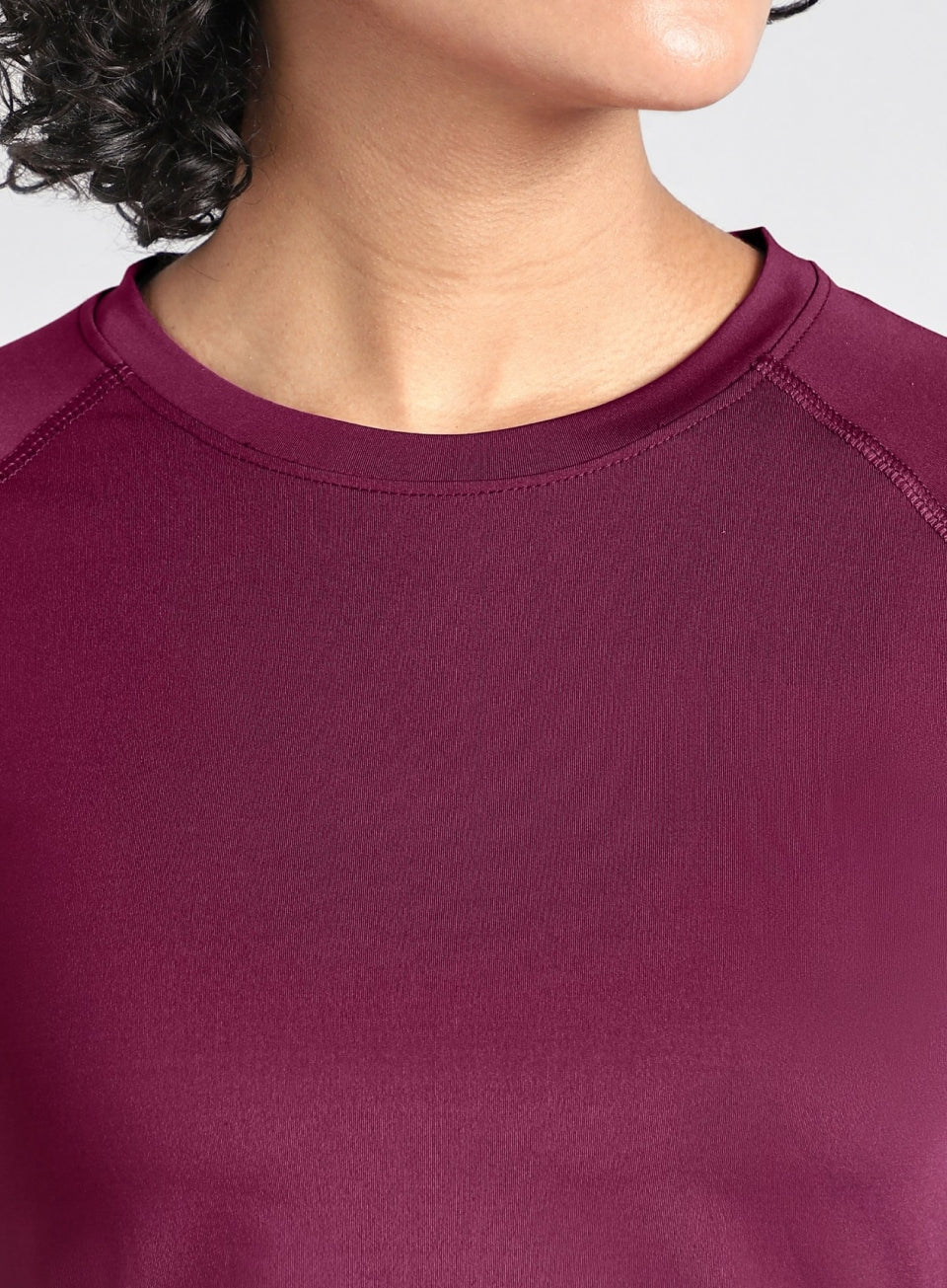 Women's Base Layer Wine Compression Running Top