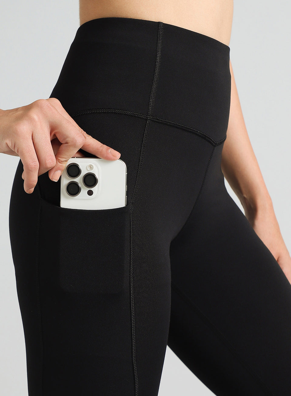 Women's Black Flow Form Yoga COMFlex Tights