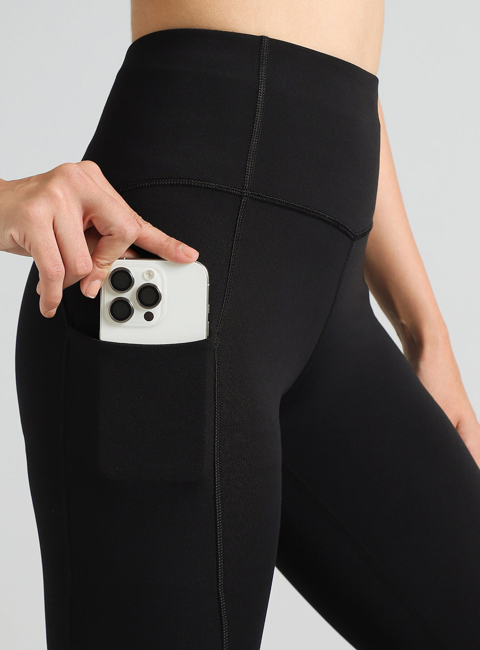 Women's Black Flow Form Yoga COMFlex Tights