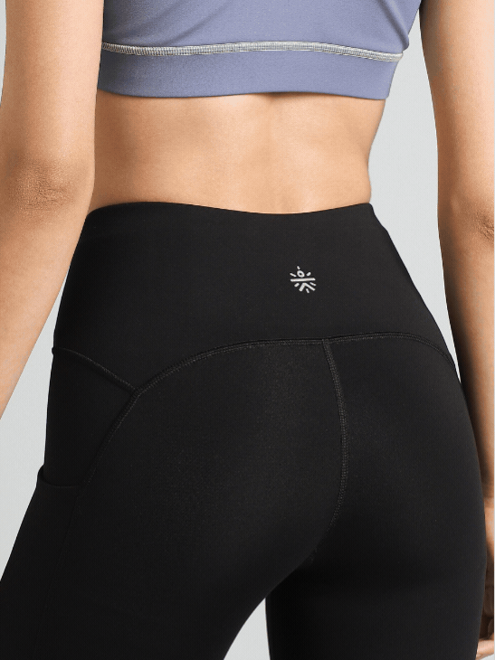 Women's Black Flow Form Yoga COMFlex Tights