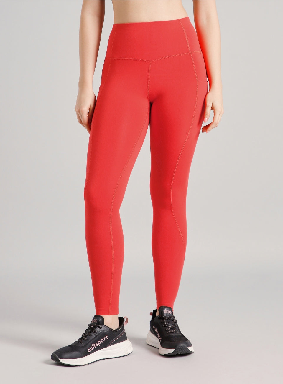 Women's Red Flow Form Yoga COMFlex Tights