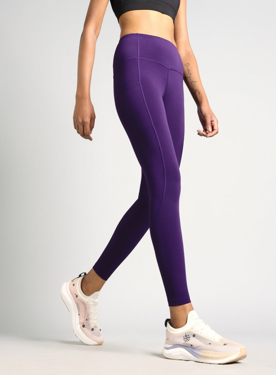 Women's Purple Flow Form Yoga COMFlex Tights