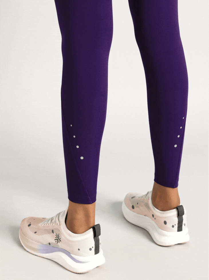 Women's Purple Flow Form Yoga COMFlex Tights