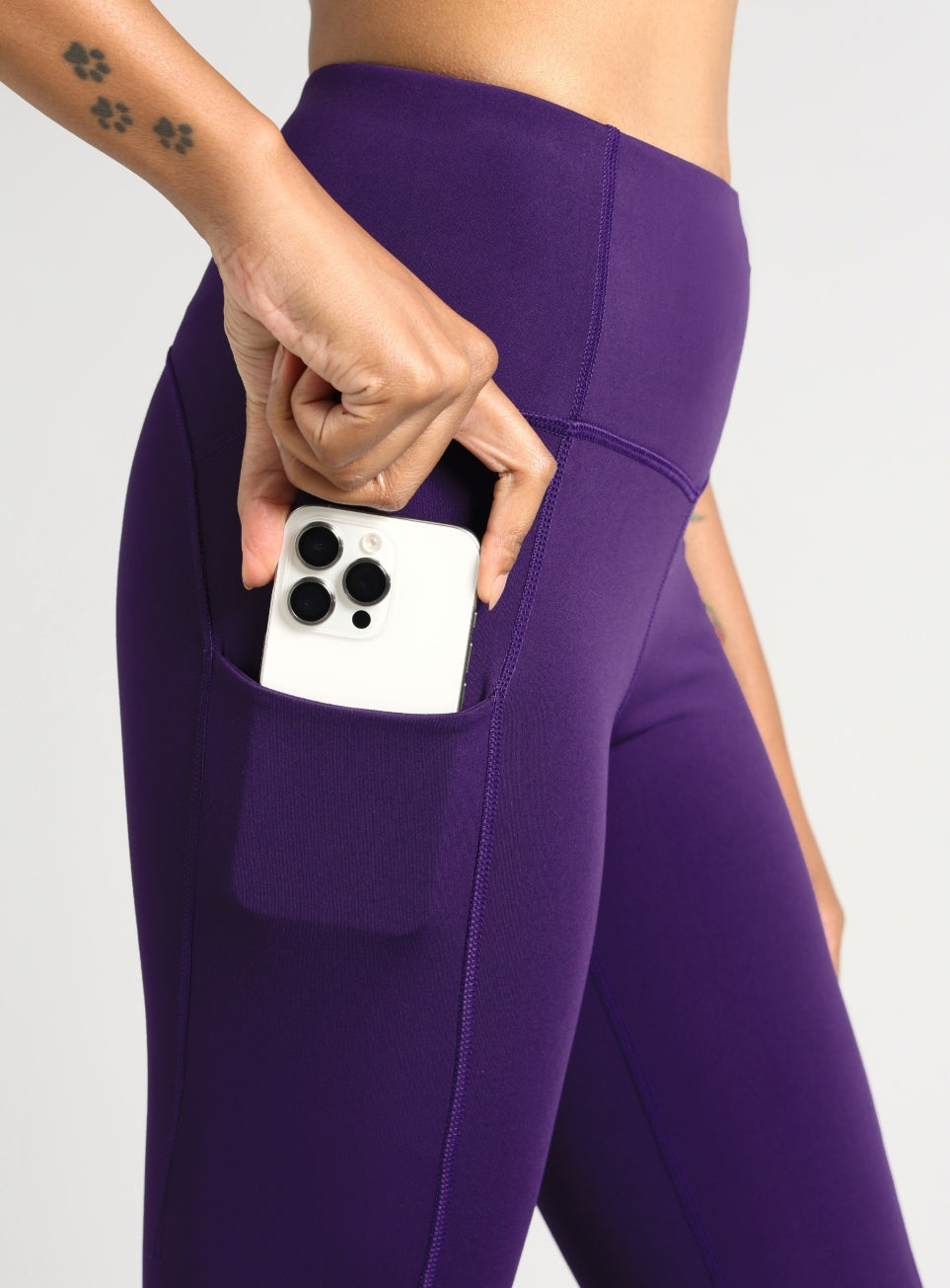 Women's Purple Flow Form Yoga COMFlex Tights