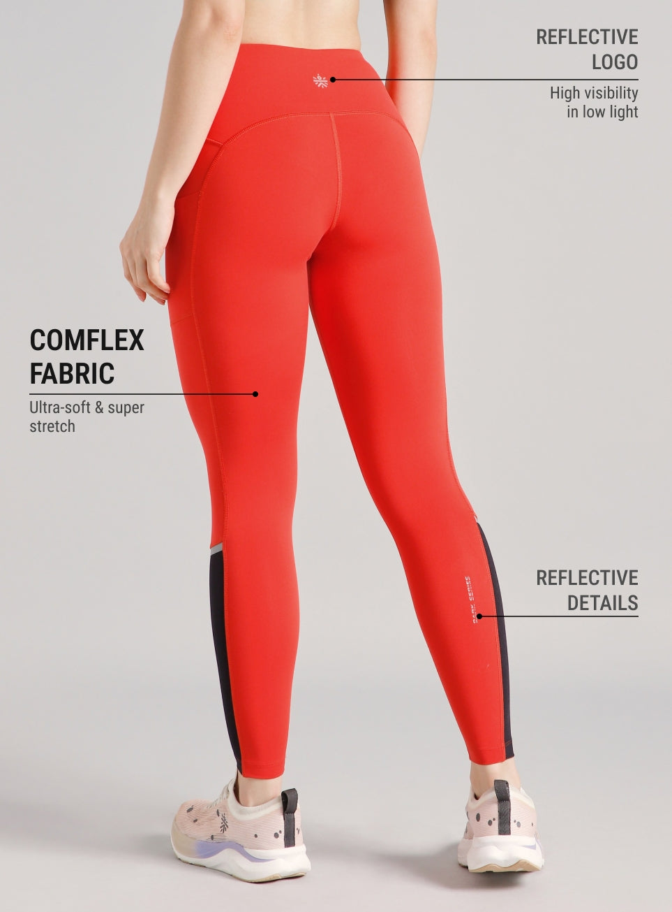 Women's Maroon Moonlight Runner's COMFlex Tights