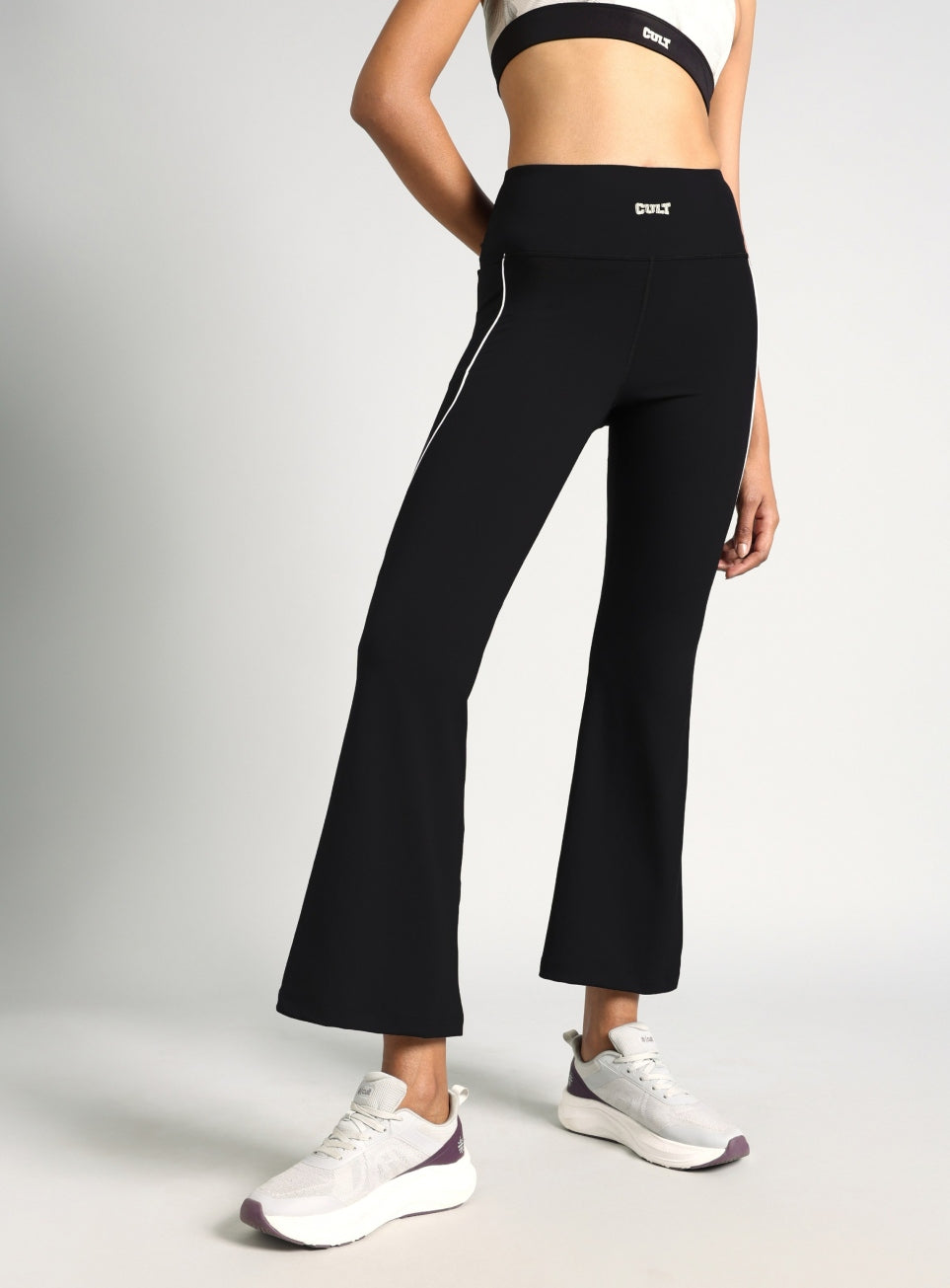Women's Black Combat Training COMflex Training Flarepants