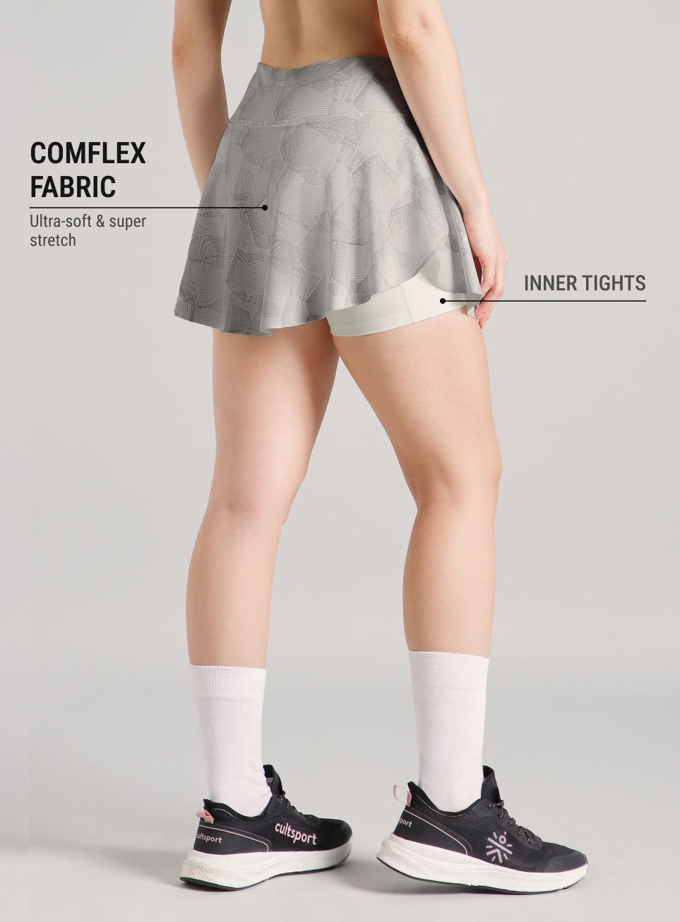 Women's White Urban Camo Combat COMFlex Skorts