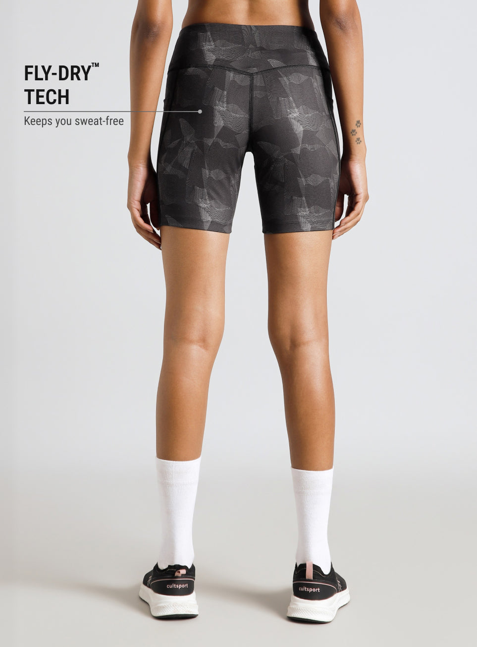 Women's Black Urban Camo Combat COMFlex Cycling Shorts