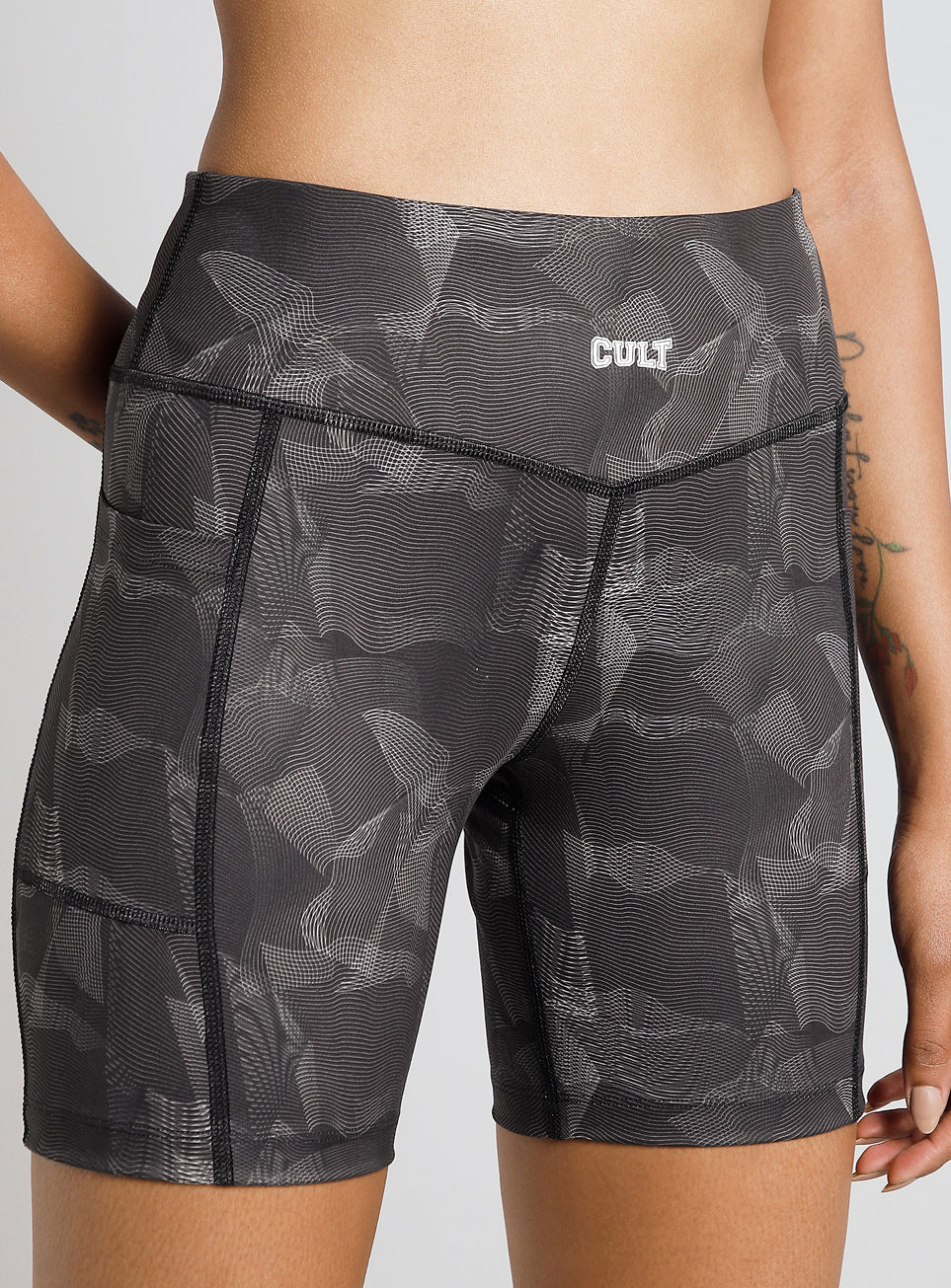Women's Black Urban Camo Combat COMFlex Cycling Shorts