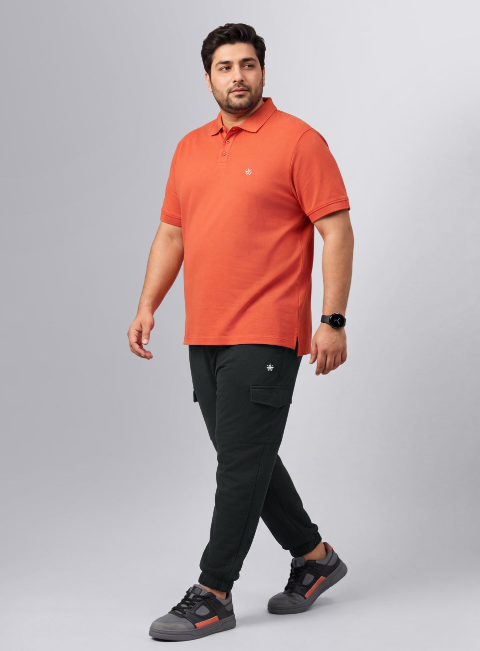 Men's Black Move All Day Plus Size Cargo Joggers