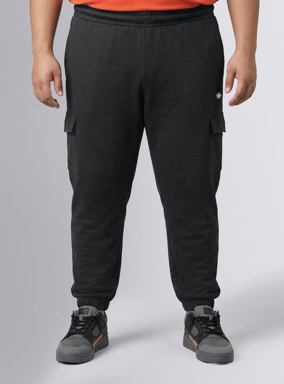 Men's Black Move All Day Plus Size Cargo Joggers