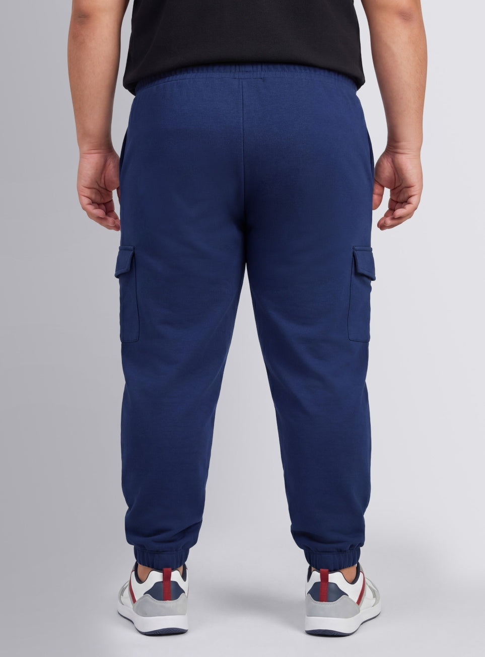 Men's Navy Move All Day Plus Size Cargo Joggers