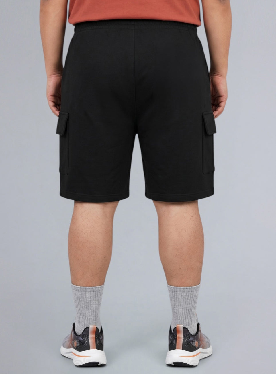 Men's Black Move all Day Plus Size Cargo Shorts