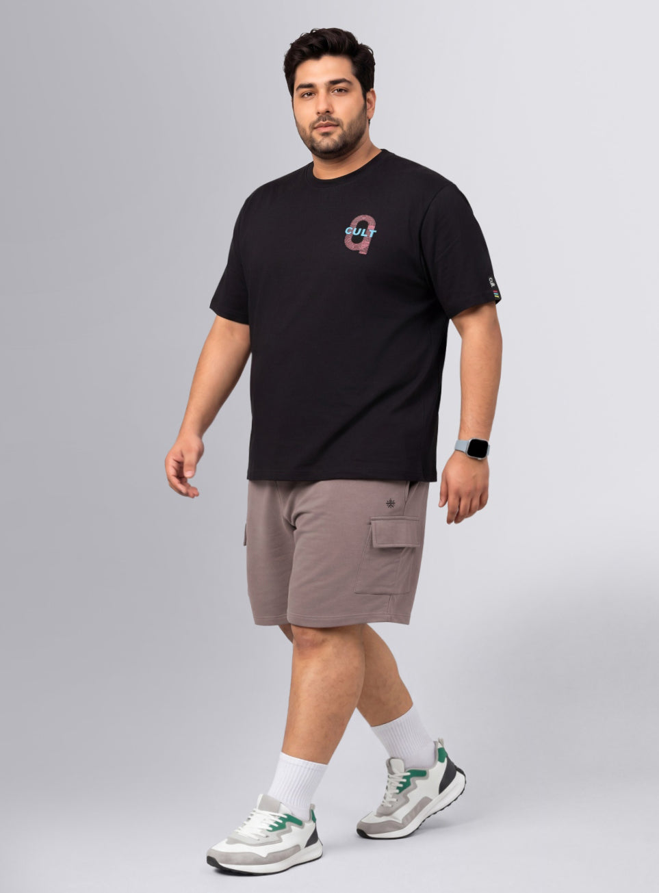 Men's Brown Move All Day Plus Size Cargo Shorts